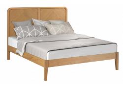 4ft6 Double Welston real oak,solid,strong,wood bed frame.Wooden bedstead 1